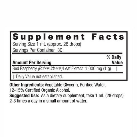 Nature's Answer, Raspberry Leaf Low Alcohol, 1000 Mg, 1 Oz Nature's Answer