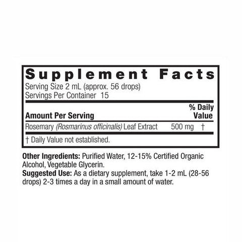 Nature's Answer, Rosemary Leaf Low Alcohol, 2000 Mg, 1 Oz Nature's Answer