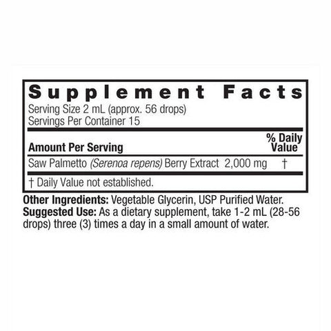 Nature's Answer, Saw Palmetto Berries Alcohol Free, 2000 Mg, 1 Oz Nature's Answer