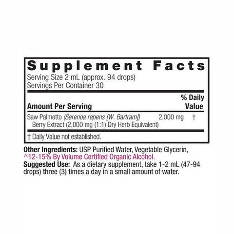 Nature's Answer, Saw Palmetto Berries Low Alcohol, 2000 Mg, 2 Oz Nature's Answer