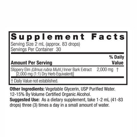 Nature's Answer, Slippery Elm Bark Extract Low Alcohol, 2000 Mg, 2 Oz Nature's Answer