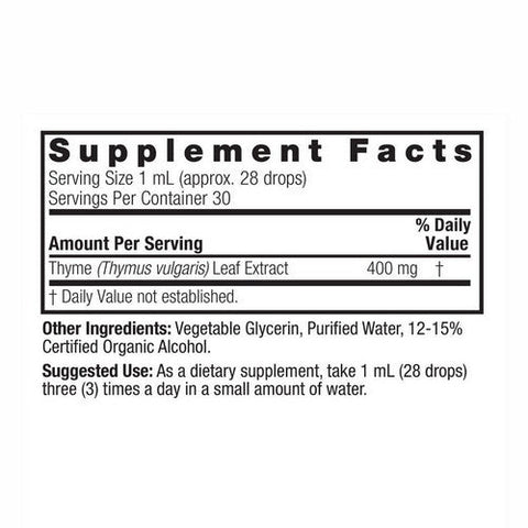Nature's Answer, Thyme Leaf Extract, 1000 Mg, 1 Oz Nature's Answer