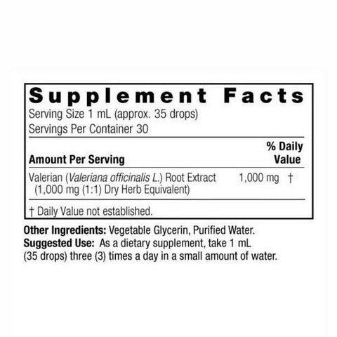 Nature's Answer, Valerian Root Liquid Extract Alcohol Free, 1000 Mg, 1 Oz Nature's Answer
