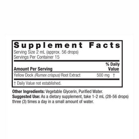 Nature's Answer, Yellow Dock Root Alcohol Free, 2000 Mg, 1 Oz Nature's Answer