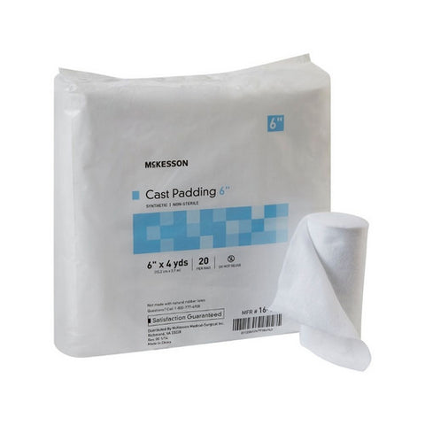 McKesson, Cast Padding Undercast 6 Inch X 4 Yard Polyester NonSterile 16-CP6, Count of 20
