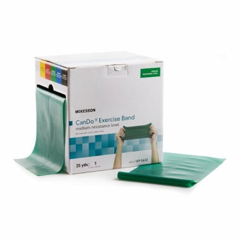 McKesson, Exercise Resistance Band Green 5 Inch X 25 Yard Medium Resistance 169-5633, 5 Inch x 25 Yard