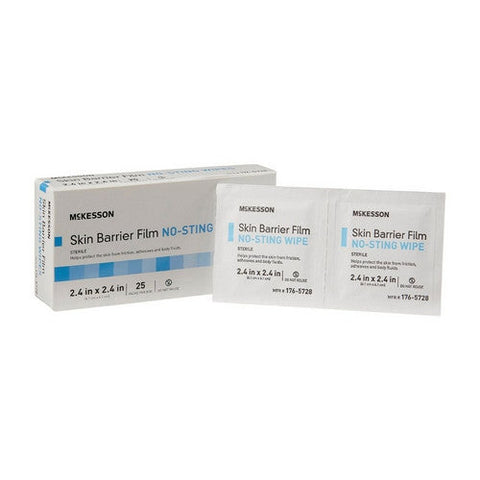 McKesson, Skin Barrier Wipe McKesson Individual Packet 2 - 2/5 X 2 - 2/5 Inch Sterile, Case Of 2500 McKesson