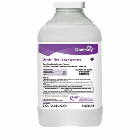 Lagasse, Surface Disinfectant Cleaner Oxivir  Five 16 Peroxide Based Liquid Concentrate 2.5 Liter NonSterile, 2.5 Liters