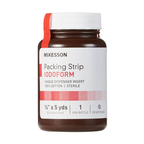 McKesson, Wound Packing Strip Iodoform 1/4 Inch X 5 Yard Sterile Antiseptic, Count of 1
