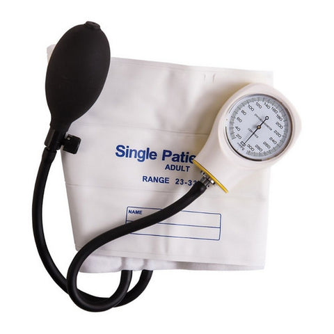 Mabis Healthcare, Aneroid Sphygmomanometer Unit Adult Cuff Vinyl Cuff 22 - 33 cm Pocket Aneroid 06-148-191, Box Of 5