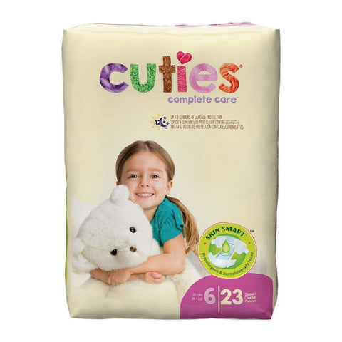 First Quality, Unisex Baby Diaper Complete Care Size 6 Disposable Heavy Absorbency, Case Of 4