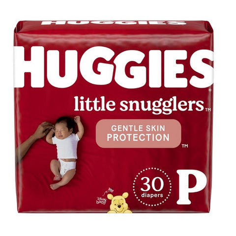 Huggies, Unisex Baby Diaper Little Snugglers Preemie Disposable Heavy Absorbency, Box Of 30