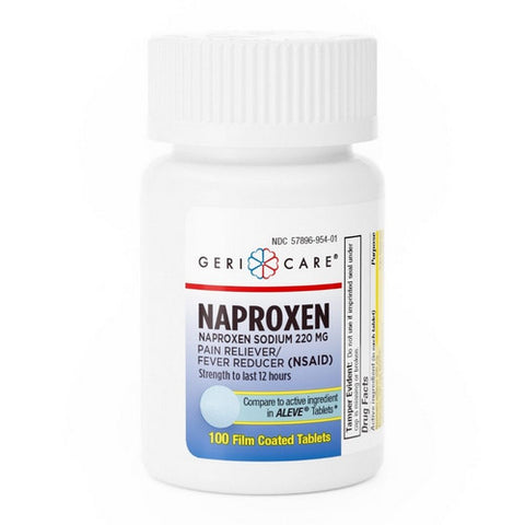 Gericare, Pain Relief Naproxen Sodium, 100 Tablets