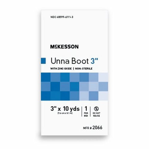 McKesson, Unna Boot Zinc Oxide 3 Inch X 10 Yard, Box Of 1