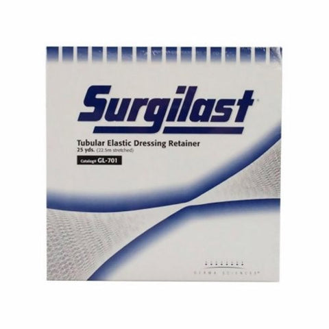 Dermascience, Tubular Elastic Dressing Retainer Surgilast  Fingers, Toes, Wrist Elastic 6-7/8 Inch X 25 Yard Size, 1 Roll