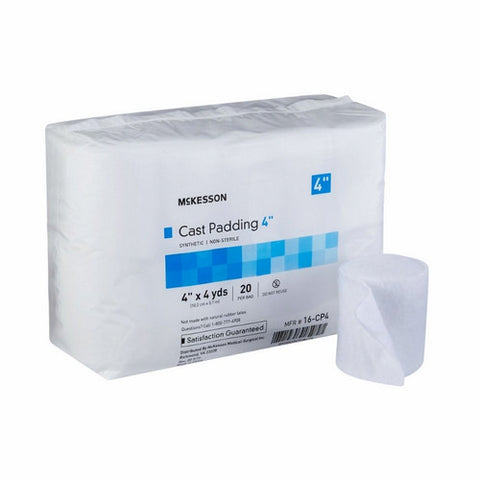 McKesson, Cast Padding Undercast 4 Inch X 4 Yard Polyester NonSterile 16-CP4, Count of 20