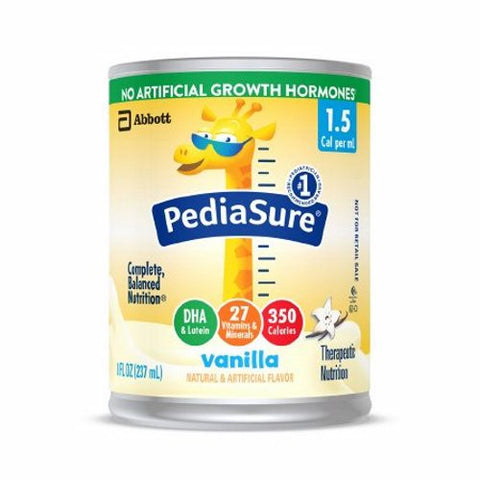 Abbott Nutrition, Pediatric Oral Supplement / Tube Feeding Formula PediaSure  1.5 Cal Vanilla Flavor 8 oz. Can Ready t, Count of 24