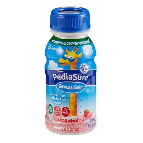 Abbott Nutrition, Pediatric Oral Supplement PediaSure  Grow & Gain Strawberry Flavor 8 oz. Bottle Ready to Use, Count of 24