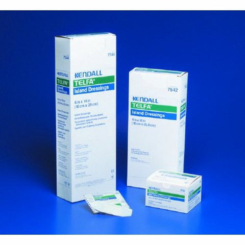 Cardinal, Island Dressing 4 X 5 Inch Rectangle Sterile 7540, Case Of 8