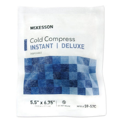 McKesson, Instant Cold Pack McKesson Deluxe General Purpose Small 5-1/2 X 6-3/4 Inch Soft Cloth Disposable, Count of 24
