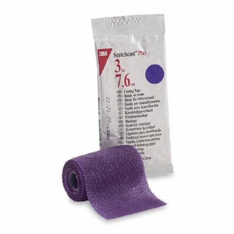 3M, Cast Tape 3M Scotchcast Plus 3 Inch X 12 Foot Fiberglass Purple, Count of 10