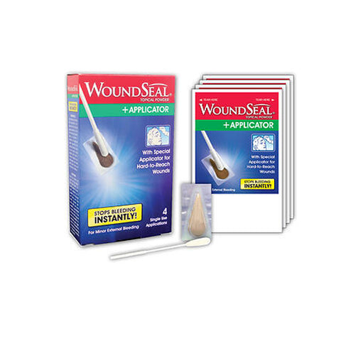Woundseal, Hemostatic Agent WoundSeal  4 per Box Individual Packet Hydrophilic Polymer; Potassium Ferrate, Box Of 1