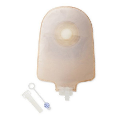 Hollister, Transparent Urostomy Pouch One-Piece System 9 Inch Length 1 Inch Stoma Drainable, Box Of 10
