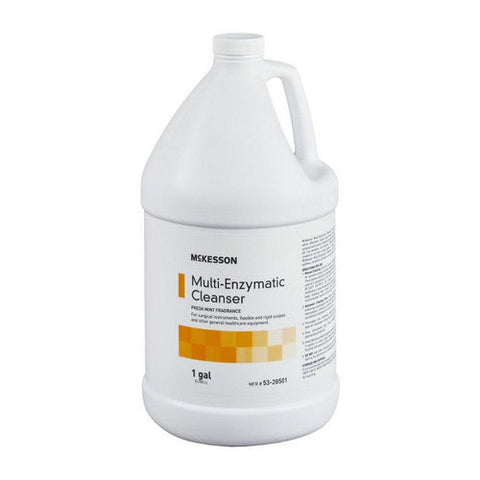 McKesson, Multi-Enzymatic Instrument Detergent McKesson Liquid 1 gal. Jug Eucalyptus Spearmint Scent, Count of 4 McKesson