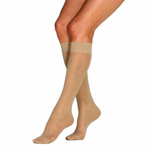 Bsn-Jobst, Compression Stockings JOBST  UltraSheer Knee High Medium Sun Bronze Closed Toe, 1 Pair