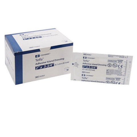 Cardinal, Adhesive Strip Telfa 2 X 3-1/4 Inch NonWoven Rectangle White Sterile, Case Of 8 Cardinal