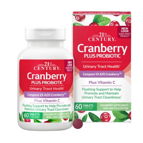 21st Century, Cranberry Plus Probiotic, 60 Tabs