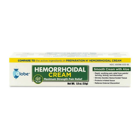 Globe, Hemorrhoid Cream, 1.8 Oz