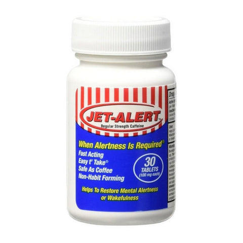 Jet-Alert, Caffeine Tablets, 100 mg, 30 Count