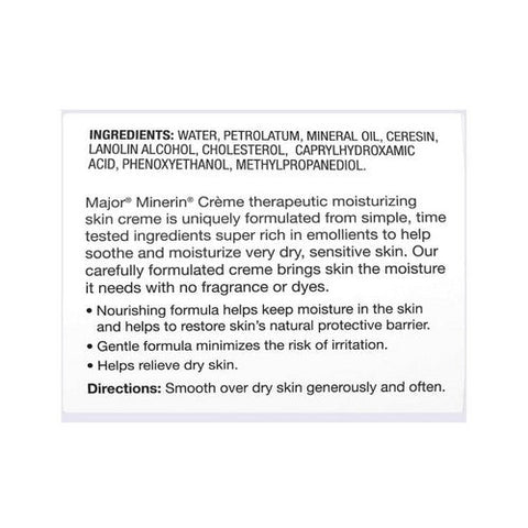 Major Pharmaceuticals, Minerin Cream, 16 Oz