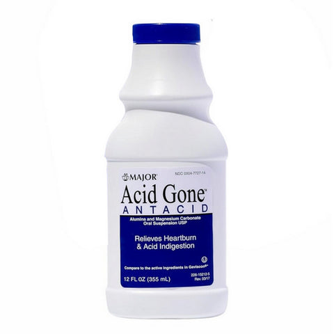 Major Pharmaceuticals, Acid Gone Antacid Liquid, 12 Oz
