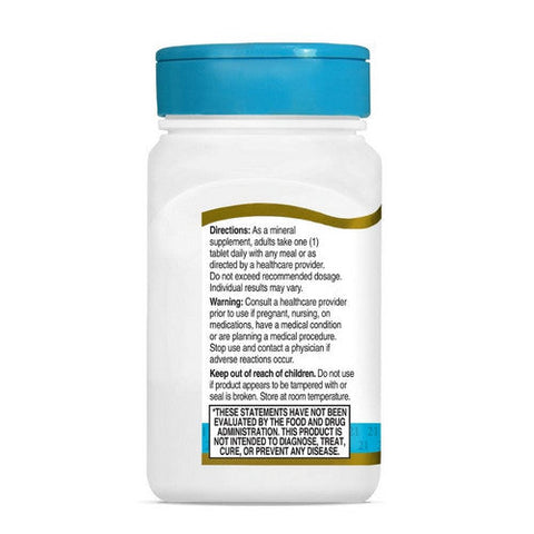 21st Century, Chelated Zinc, 50 Mg, 110 Tabs 21st Century