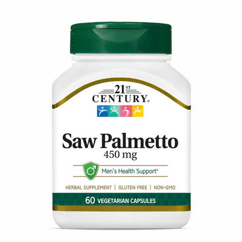 21st Century, Saw Palmetto, 450mg, 60 Veg Caps