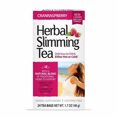 21st Century, Herbal Slimming Tea, Cranraspberry 24 Bags