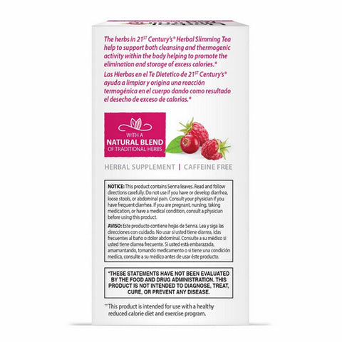 21st Century, Herbal Slimming Tea, Cranraspberry 24 Bags
