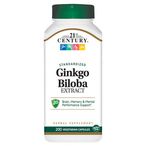 21st Century, Ginkgo Biloba Extract, 200 Veg Caps