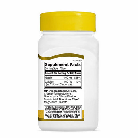 21st Century, Niacin, 100mg, 110 Tabs