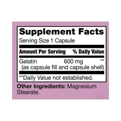 21st Century, Gelatin, 600 mg, 100 Caps 21st Century