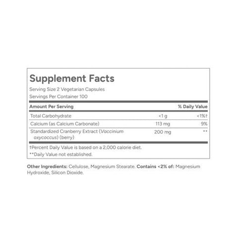 21st Century, Cranberry Extract Standardized, 200 Veg Caps