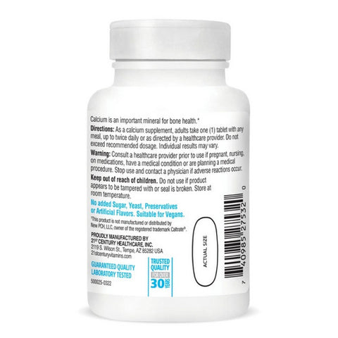 21st Century, Calcium Supplement, 600 mg, 75 Tabs
