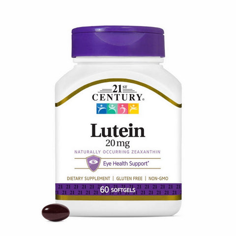 21st Century, Lutein, 20 mg, 60 Softgels