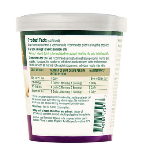 Pet NC, Hip & Joint for Dogs, 90 Soft Chews