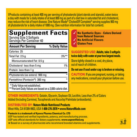 Nature Made, Cholestoff Complete, 120 Softgels