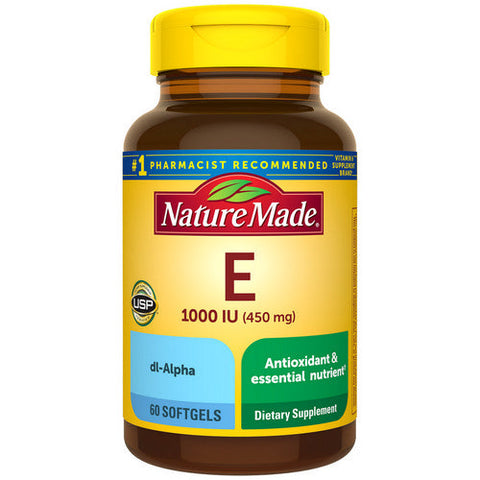 Nature Made, Vitamin E DL-Alpha, 450 Mg, 60 Softgels Nature Made