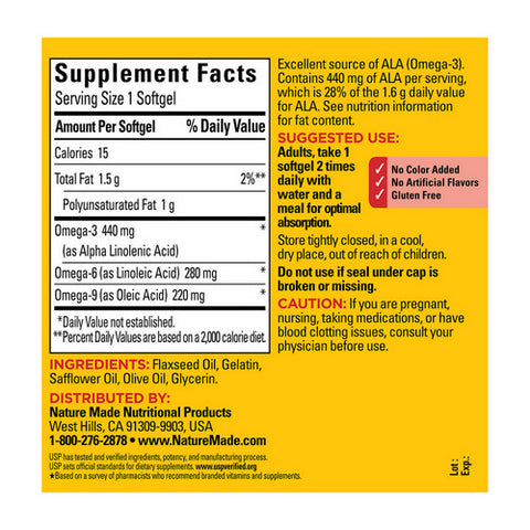 Nature Made, Triple Omega 3-6-9, 150 Liquid Softgels