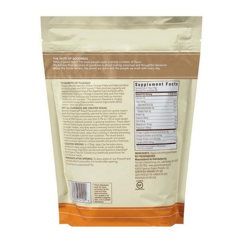 Spectrum Essentials, Organic Ground Premium Flaxseed, 24 Oz